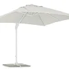 Outlet Bizzotto OMBRELLONE BRACCIO IN ALLUMINIO 3X3 BIANCO - EDEN