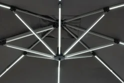 Hot Bizzotto OMBRELLONE BRACCIO IN ALLUMINIO 3X3 ANTRACITE - INES