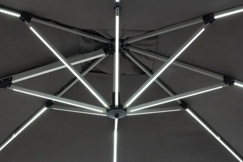 Hot Bizzotto OMBRELLONE BRACCIO IN ALLUMINIO 3X3 ANTRACITE - INES