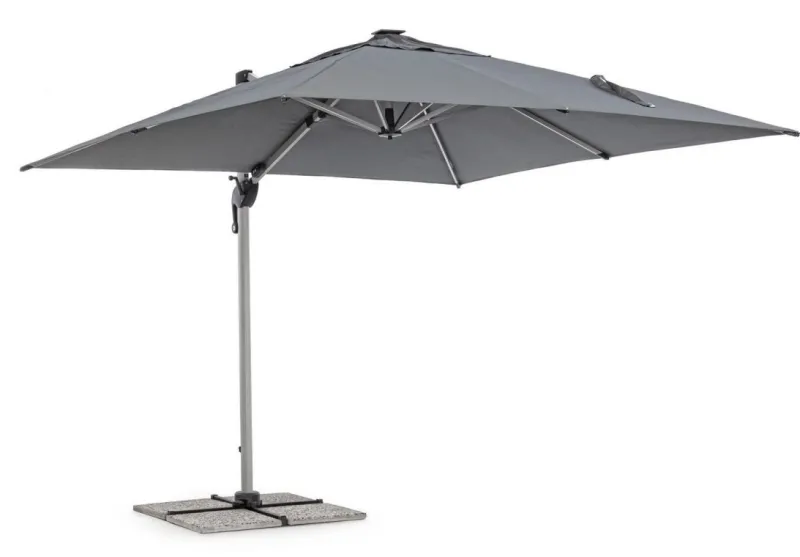 Hot Bizzotto OMBRELLONE BRACCIO IN ALLUMINIO 3X3 ANTRACITE - INES