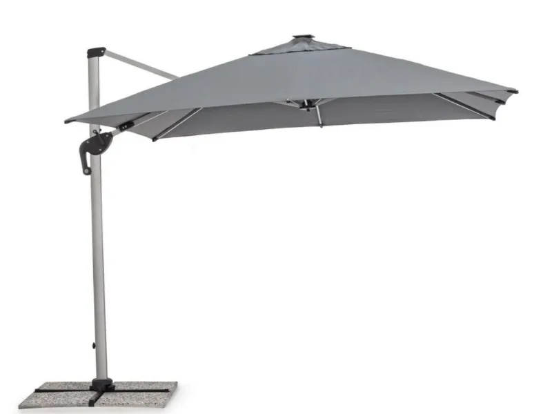 Hot Bizzotto OMBRELLONE BRACCIO IN ALLUMINIO 3X3 ANTRACITE - INES