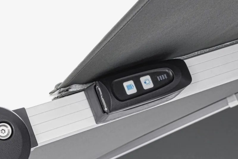 Hot Bizzotto OMBRELLONE BRACCIO IN ALLUMINIO 3X3 ANTRACITE - INES