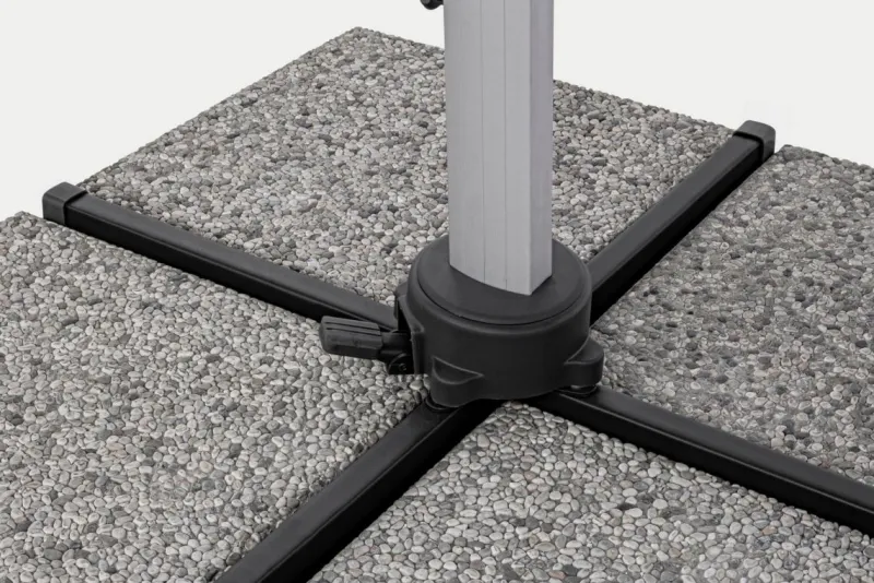 Hot Bizzotto OMBRELLONE BRACCIO IN ALLUMINIO 3X3 ANTRACITE - INES