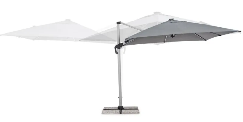 Hot Bizzotto OMBRELLONE BRACCIO IN ALLUMINIO 3X3 ANTRACITE - INES