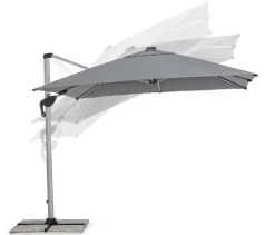 Hot Bizzotto OMBRELLONE BRACCIO IN ALLUMINIO 3X3 ANTRACITE - INES