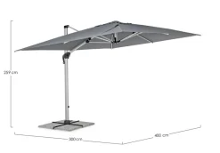 Sale Bizzotto OMBRELLONE BRACCIO IN ALLUMINIO 3X4 - INES