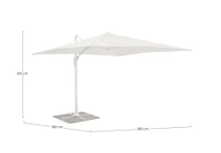 Bizzotto OMBRELLONE BRACCIO VEGA 3X3 BIANCO