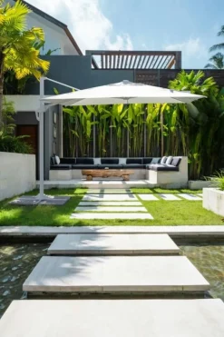 Bizzotto OMBRELLONE BRACCIO VEGA 3X3 BIANCO