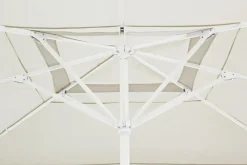 Best Bizzotto OMBRELLONE IN ALLUMINIO 4X4 BIANCO GRIGIO - ALGHERO