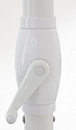 Best Bizzotto OMBRELLONE IN ALLUMINIO 4X4 BIANCO GRIGIO - ALGHERO