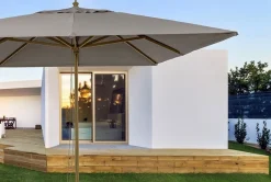 Discount Bizzotto OMBRELLONE IN ALLUMINIO 3X4 TORTORA - ECLIPSE