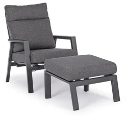 Online Bizzotto OTTOMAN IN ALLUMINIO ANTRACITE JX55 - KLEDI