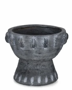 Discount Bizzotto P. VASO BUCCHERO TONDO GRIGIO D39