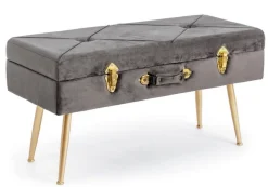 New Bizzotto PANCA CONTENITORE GRIGIO - POLINA