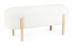 Hot Bizzotto PANCA EFFETTO BOUCLE' BIANCO - DAYLA