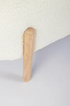 Hot Bizzotto PANCA EFFETTO BOUCLE' BIANCO - DAYLA