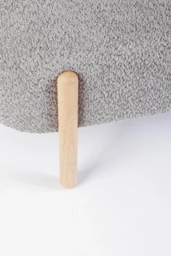 New Bizzotto PANCA EFFETTO BOUCLE' GRIGIO CHIARO - DAYLA