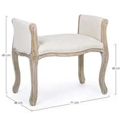 Online Bizzotto PANCA IN TESSUTO NAURALE - DIVA