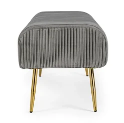 New Bizzotto PANCA IN VELLUTO GRIGIO - SELENA