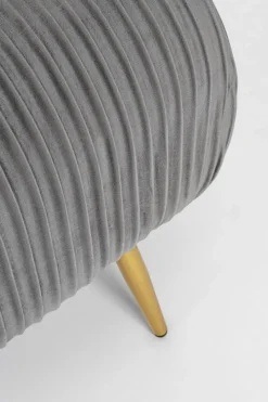 New Bizzotto PANCA IN VELLUTO GRIGIO - SELENA