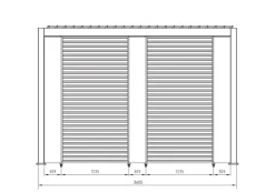 New Bizzotto PANNELLO VERTICALE PERGOLA OCEAN BIANCO