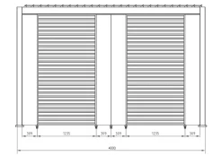 New Bizzotto PANNELLO VERTICALE PERGOLA OCEAN BIANCO