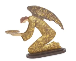 Discount Bizzotto P.CANDELA CASSIEL ANGELO BRONZO H27,94