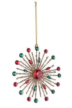 Outlet Bizzotto PENDAGLIO BEAD FIOCCO NEVE 16P ROS 15X15