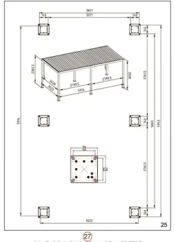 Discount Bizzotto PERGOLA OCEAN 3.6X6 ANTRACITE