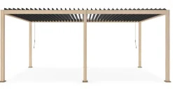 Outlet Bizzotto PERGOLA OCEAN 3.6X6 NATURAL-ANTRACITE