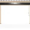 Clearance Bizzotto PERGOLA OCEAN 3X4 NATURAL-ANTRACITE