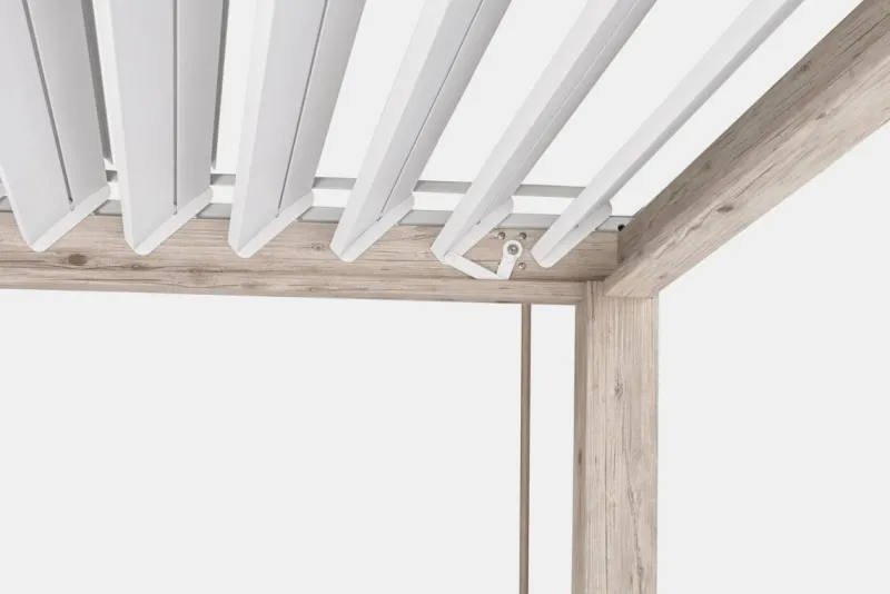 Online Bizzotto PERGOLA OCEAN 3.6X3.6 RUSTIC-BIANCO
