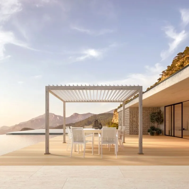 Online Bizzotto PERGOLA OCEAN 3.6X3.6 RUSTIC-BIANCO