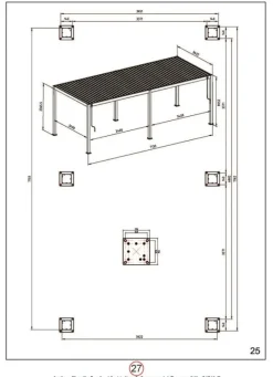 Best Bizzotto PERGOLA OCEAN 3.6X7.2 SETA
