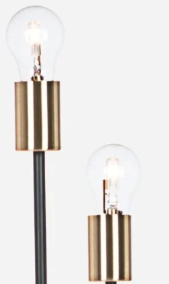 Hot Bizzotto PIANTANA FIACCOLA 5LUCI NERO H155