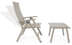 New Bizzotto POGGIAPIEDI IN ALLUMINIO IMPILABILE TORTORA GK51 - VICTOR