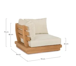 Outlet Bizzotto POLTRONA ANGOLO C-C DELGADA