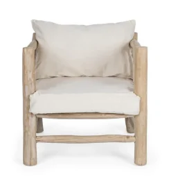 Discount Bizzotto POLTRONA CON CUSCINO IN TEAK - SAHEL