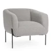Best Bizzotto POLTRONA EFFETTO BOUCLE' GRIGIO - CLAUDINE