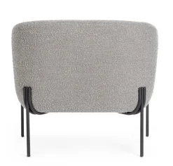 Best Bizzotto POLTRONA EFFETTO BOUCLE' GRIGIO - CLAUDINE