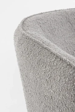 Hot Bizzotto POLTRONA EFFETTO BOUCLE' GRIGIO - AVRIL