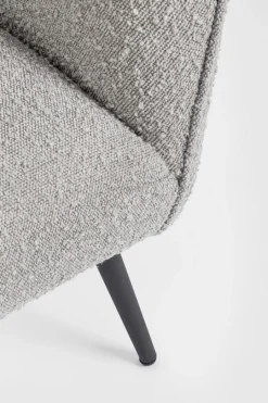Hot Bizzotto POLTRONA EFFETTO BOUCLE' GRIGIO - AVRIL