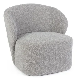 Discount Bizzotto POLTRONA EFFETTO BUCLE' GRIGIO - BABILA