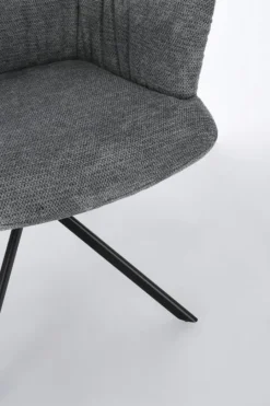 New Bizzotto POLTRONA GIREVOLE ALEXANDER GRIGIO SCURO