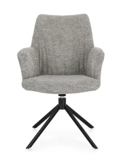 Hot Bizzotto POLTRONA GIREVOLE ALEXANDER GRI CENERE