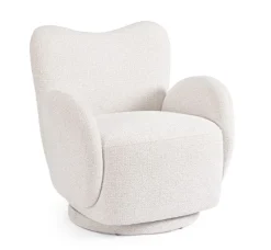 Bizzotto POLTRONA GIREVOLE HARPER BIANCO