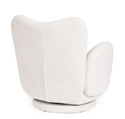 Bizzotto POLTRONA GIREVOLE HARPER BIANCO