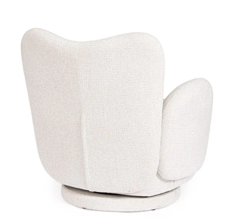Bizzotto POLTRONA GIREVOLE HARPER BIANCO