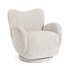 Clearance Bizzotto POLTRONA GIREVOLE HARPER GRIGIO CHIARO