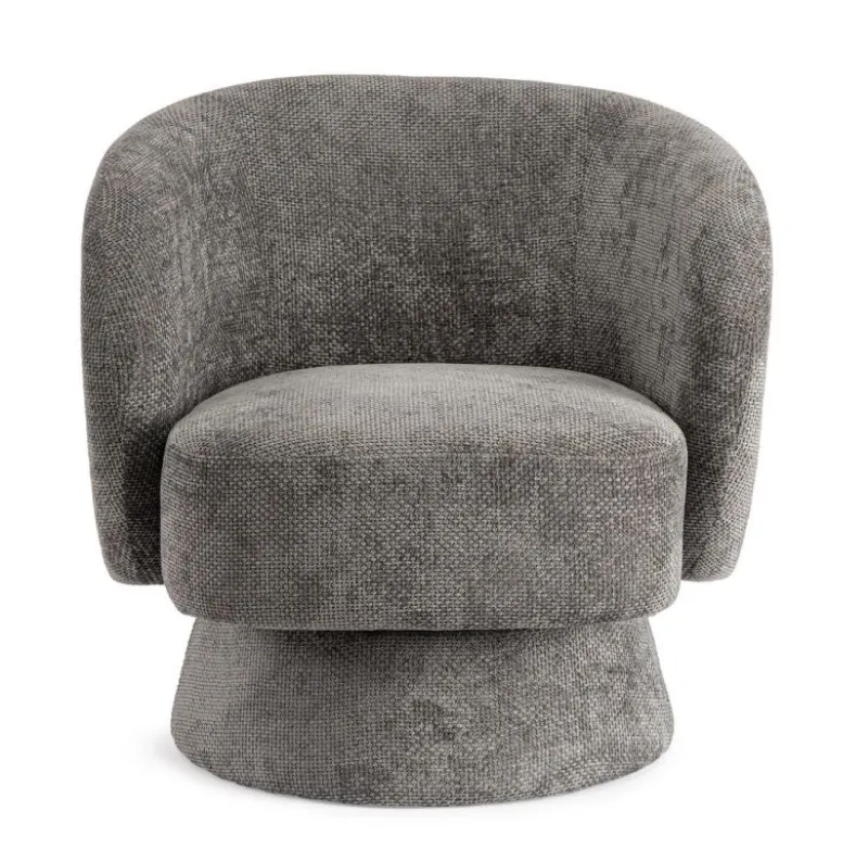 Bizzotto POLTRONA GIREVOLE JULIENNE GRIGIO SCURO